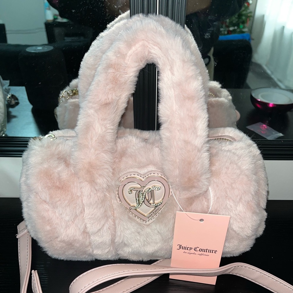 Baby Pink fluffy Juicy Couture Bag